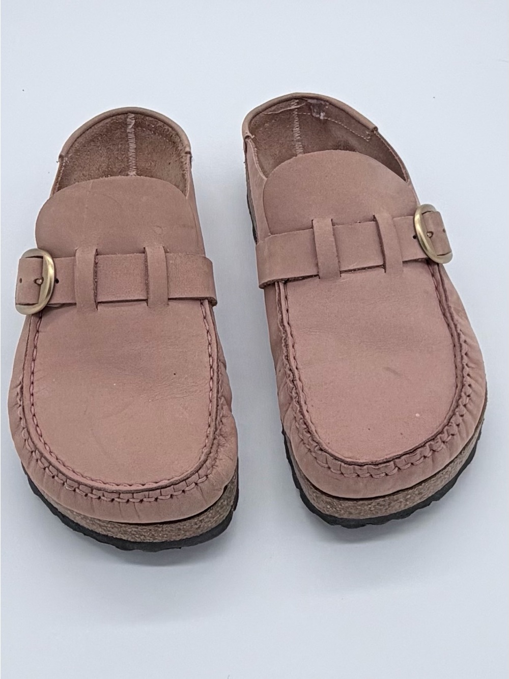 Birkenstock Women's Buckley Mules in Old Rose